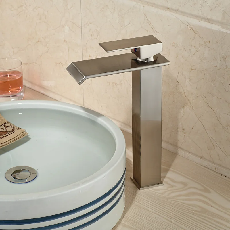 Настенный смеситель Водопад с одной ручкой столешница для крана ванной комнаты