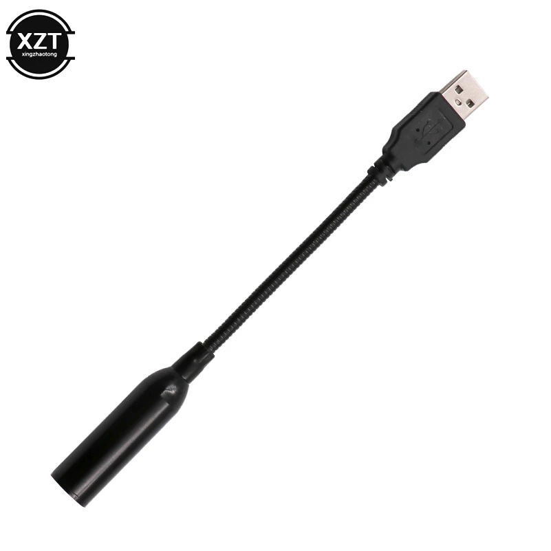 1 шт. портативный мини микрофон регулируемый стереомикрофон USB 2 0 для общения