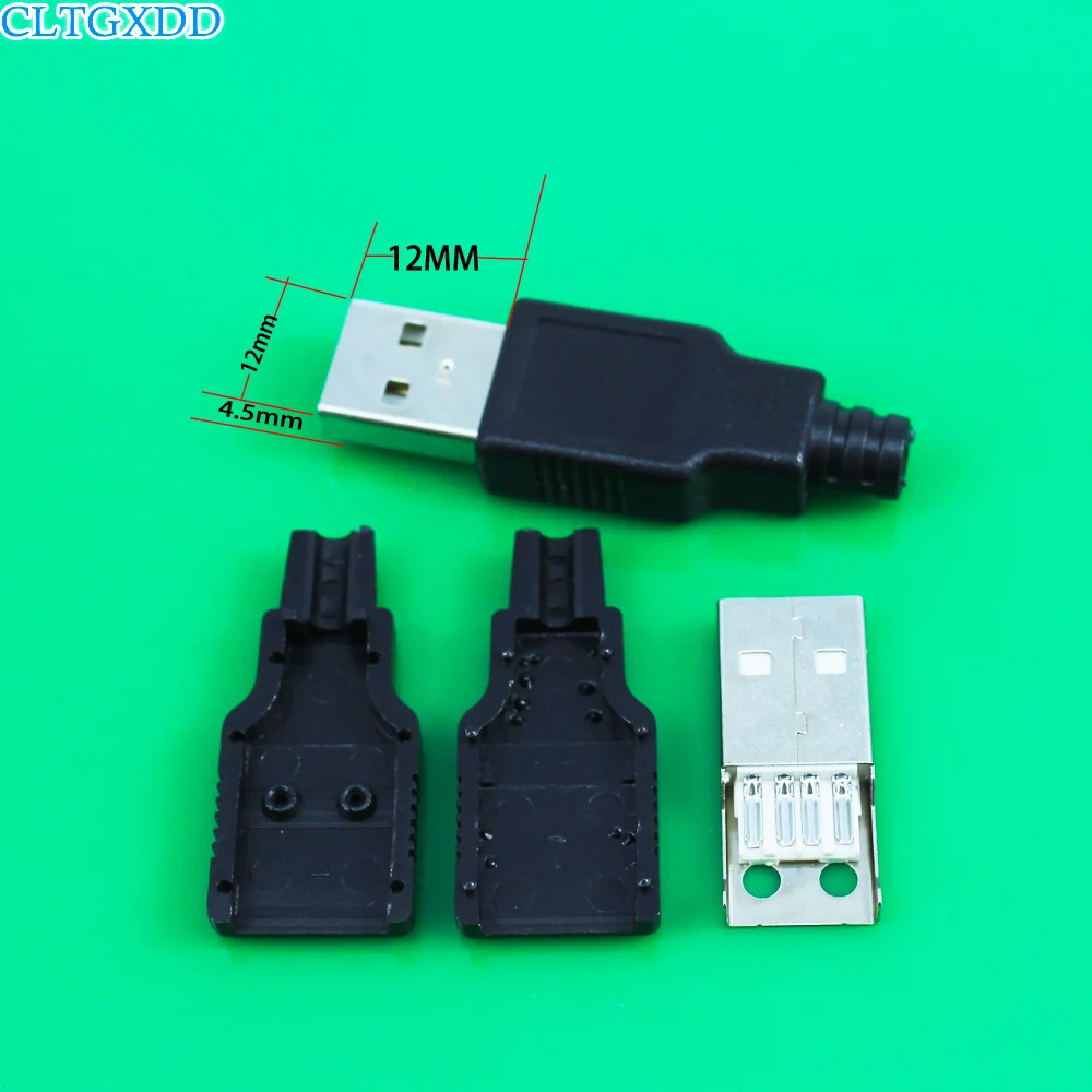 Cltgxdd A папа USB 4 штырьковый разъем с черной пластиковой крышкой сварочный тип 3 в 1 DIY