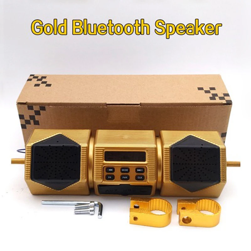Мотоцикл динамик Bluetooth аудио плеер водонепроницаемый стерео динамик fm-радио MP3 сабвуфер мотоцикл электронные аксессуары