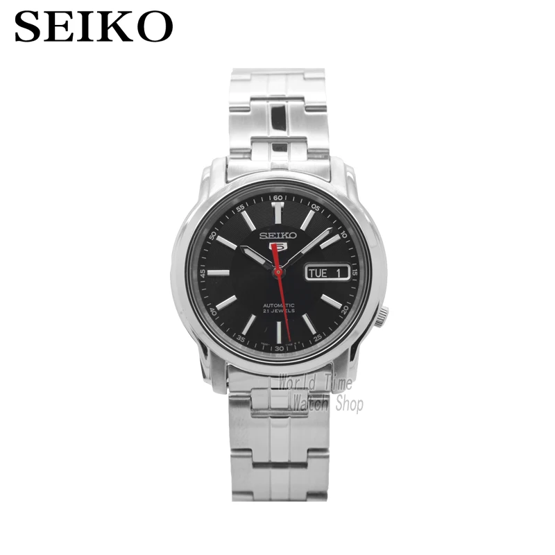 Seiko часы мужские 5 автоматические часы Топ бренд Роскошные спортивные мужские часы набор водонепроницаемые механические Военные часы Relogio MasculinoSNK - Цвет: SNKL83K1-A