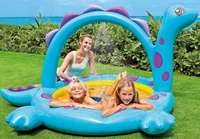 portable inflatable dinosaurs baby bath water spray kids bathtub thicken folding playing pool baby wading pool swimming pool