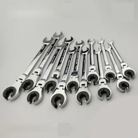 tubing ratchet spanner combination wrench ratchet flex head metric oil flexible open end wrenches tools