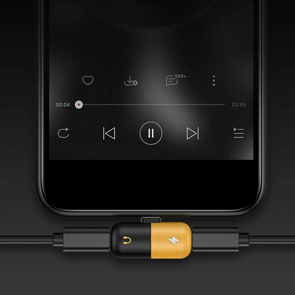 Dual 2 in1 Adapter Audio Charging Listening Calling Connector For iphone X 8 7 Plus XS Lighting Headphone Adapter AUX Splitter