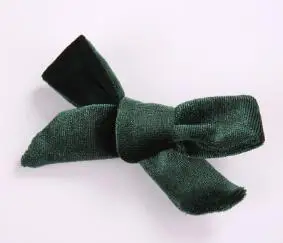 dark green Новое поступление, детские бархатные заколки с бантом для волос, модные заколки для девочек, милые аксессуары для волос в Корейском стиле, милые головные уборы - Цвет: dark green