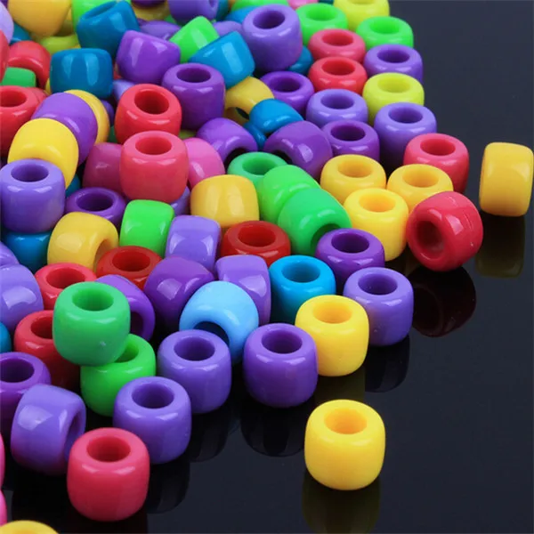 Разноцветные акриловые бусины разделители 6x9 мм 5 А 100 шт.|acrylic spacer beads|spacer beadsbeads