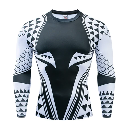 Nightwing новейший Comics cosplay Costume Cloth Tops мужские футболки с длинным рукавом с 3D принтом Мужские компрессионные рубашки - Цвет: CX-060