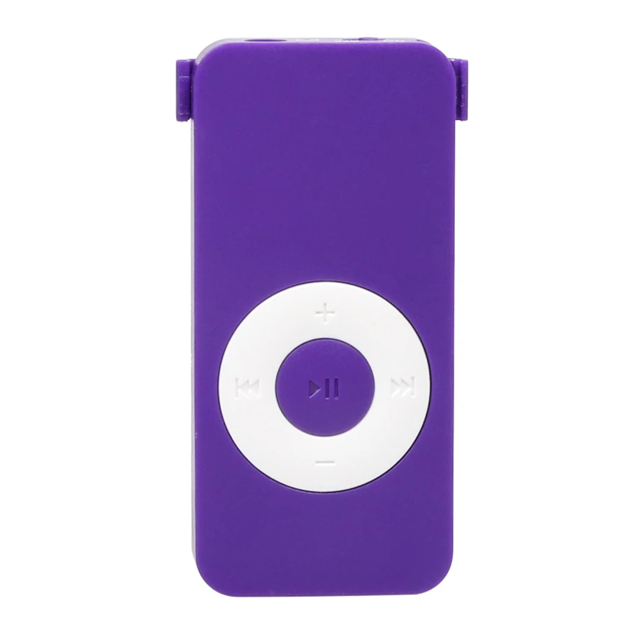 purpel Портативный mp3-плеер с мини-зажимом USB MP3-плеер с 3,5 мм стерео разъемом Спортивный Mp3 музыкальный плеер с отверстием для TF карты - Цвет: purpel