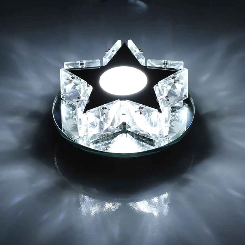 Новый современный светодиодный Кристалл Потолочные светильники проход огни