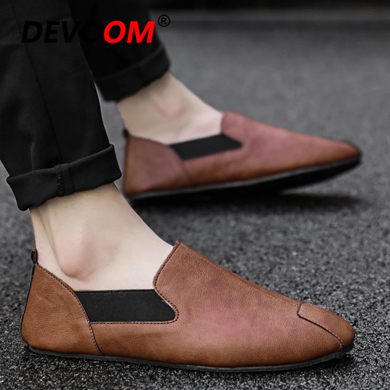 Новые мужские лоферы дышащая обувь мужская повседневная из натуральной кожи