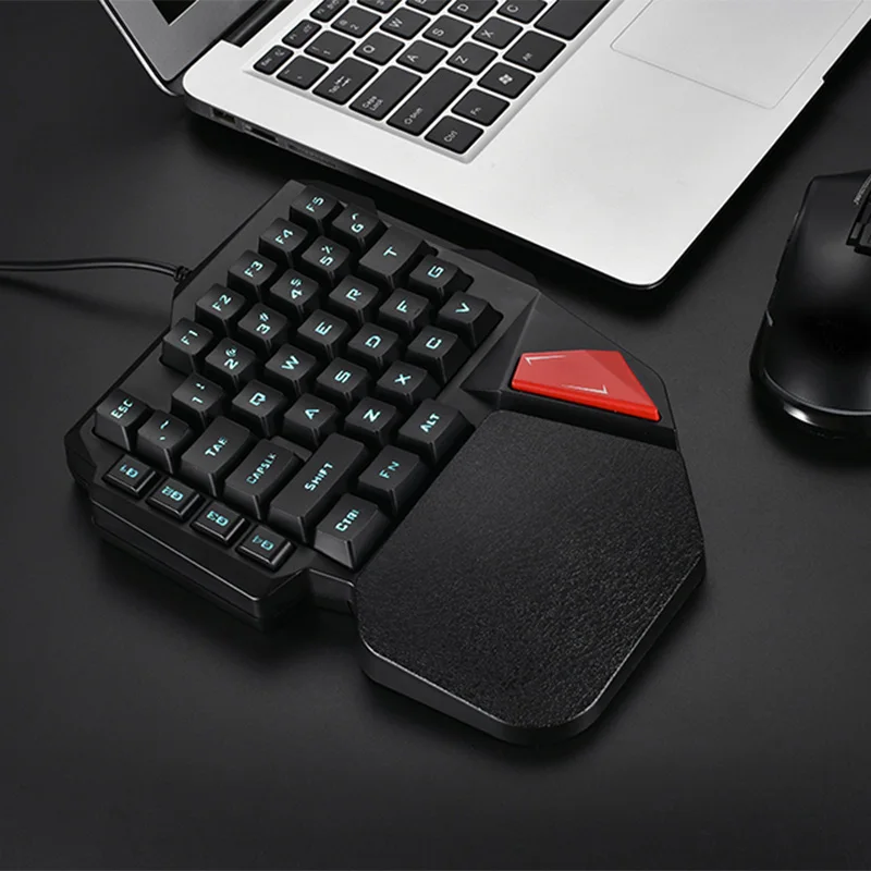 38 клавиш Одиночная игровая клавиатура 23*17 см Проводная 3 вида цветов со