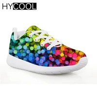 hycool childrens shoes sport running mixed color pattern 3d comfortable sneakers for girls outdoor football shoes kids footwear