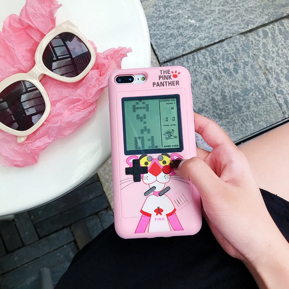 Чехол для телефона с игровым автоматом Tetris iPhone 7 8 Plus X XS XR Max 6 6S Ретро