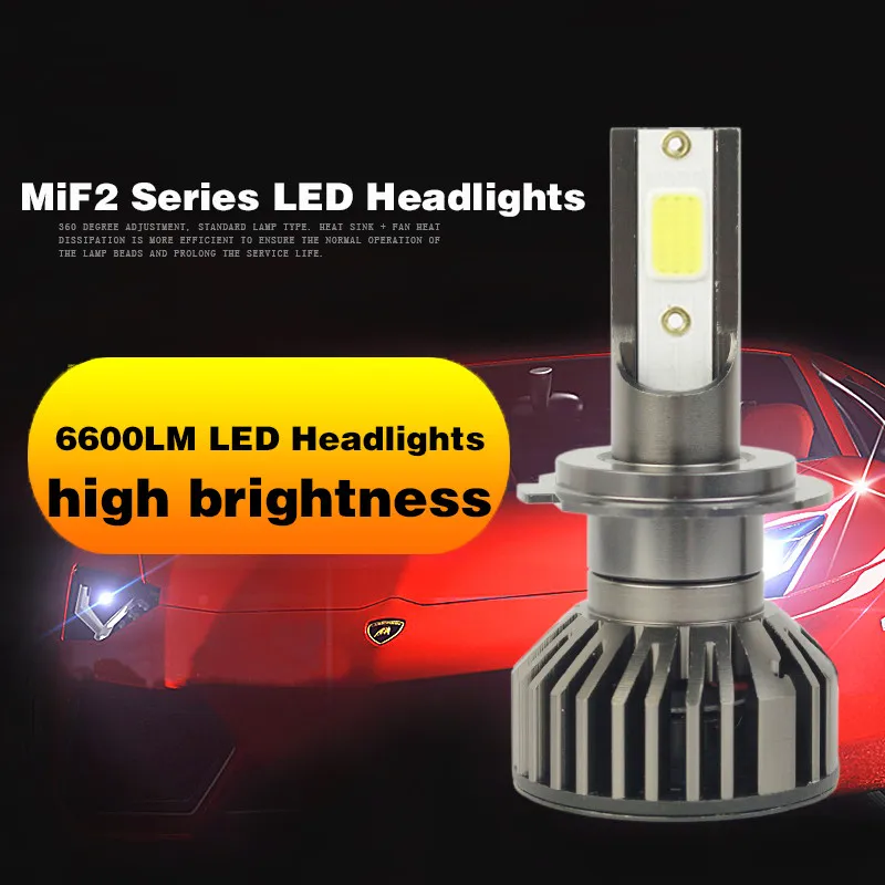 2Pcs H1 H3 Headlamp H4 H7 H11 9005 HB3 9006 HB4 Mini COB LED Bulb 24W Chip Fog Light Car High Beam Headlight 12V White | Автомобили и