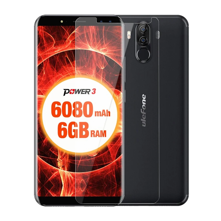 Для Ulefone power 3/3 s Защита экрана из закаленного стекла 9H Взрывозащищенная прозрачная пленка не полное покрытие 3/3 s