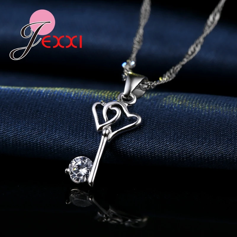 Женский ювелирный комплект из колье и серёг серебра 925 пробы|fashion jewellery sets|jewellery