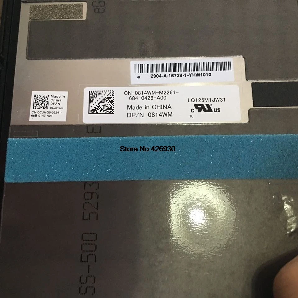 Ноутбук с сенсорным ЖК-дисплей экран в сборе для DELL XPS 12 9250 Latitude 7275 0814WM 814WM 0CJHG5 CJHG5