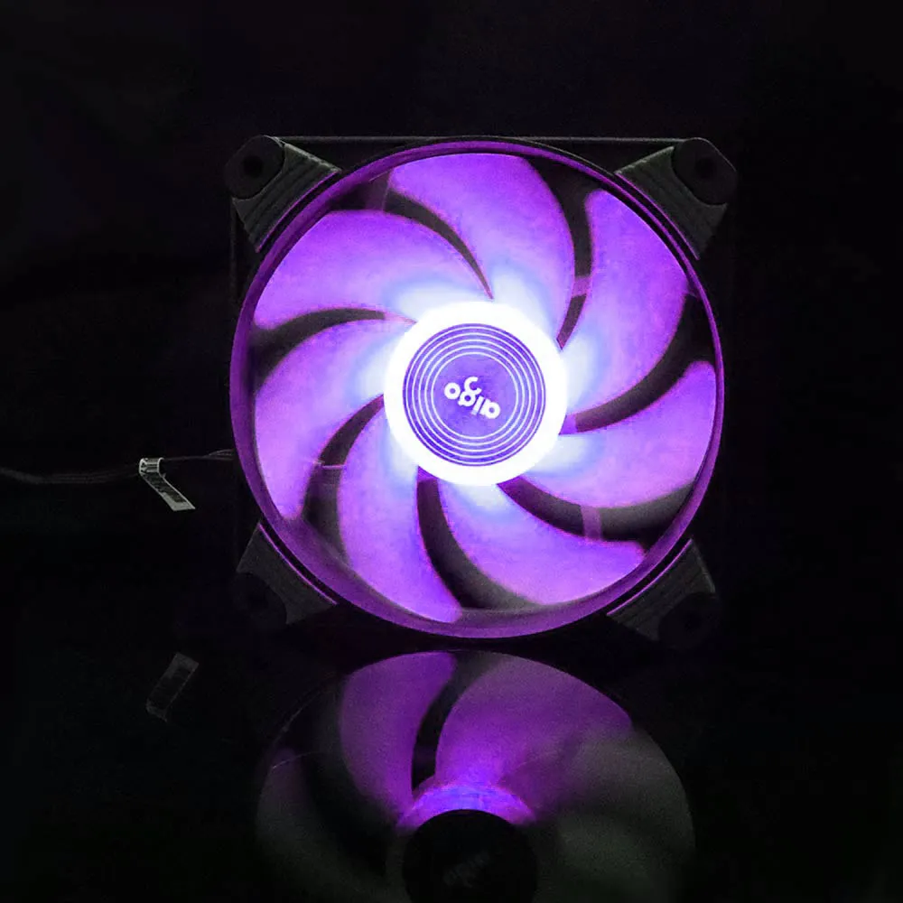 Aigo ICY-X1 высокоэффективный чехол для ПК Вентилятор 120 мм вентилятор охлаждения для компьютера Вентилятор Кулер 3P+ 4P двойной интерфейс вентилятор 12 В - Цвет лезвия: Другое