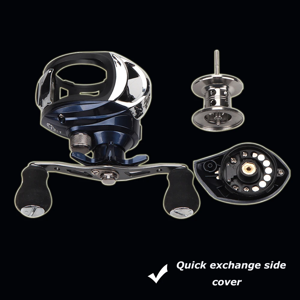 Рыболовная катушка Baitcasting Reel 13 + 1 шариковый подшипник высокая скорость 7 2: Max Drag 5