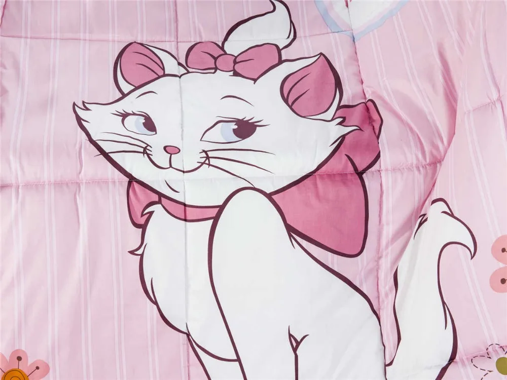 Милое одеяло с принтом Marie Cat постельное белье из 100% хлопка мультипликационным