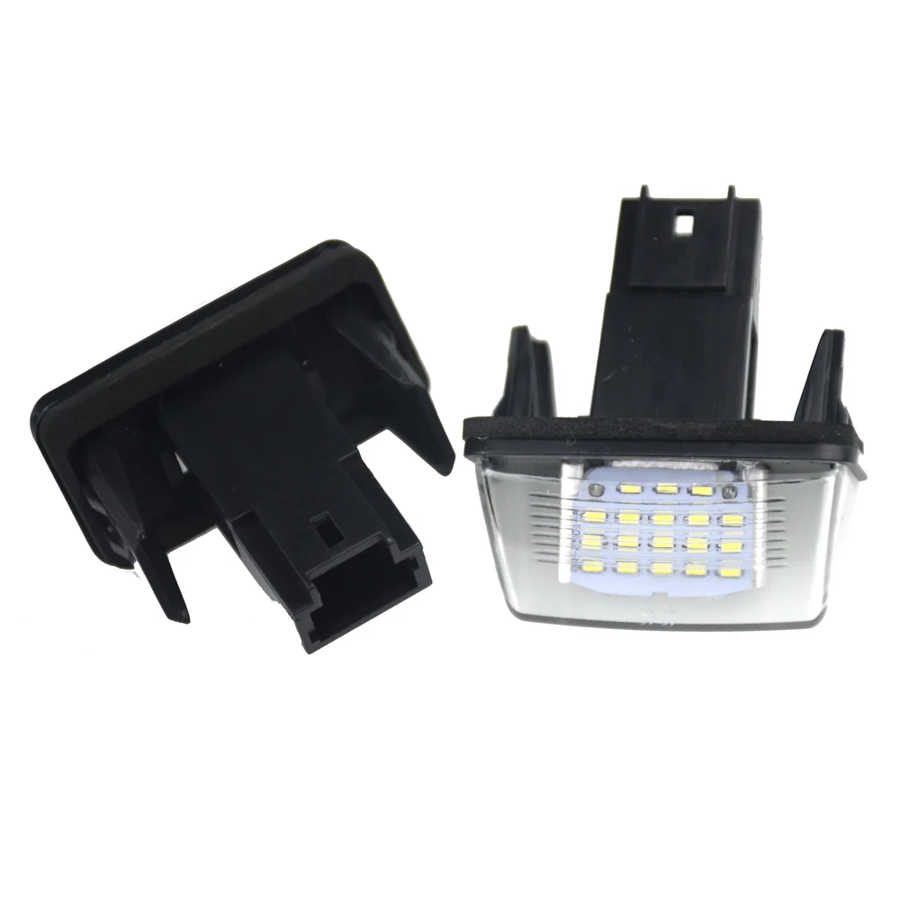 2 шт. светодиодные подсветки для номерного знака Peugeot 206 207 306 307 308 5008 406 407 Citroen C3 C4 C5 C6