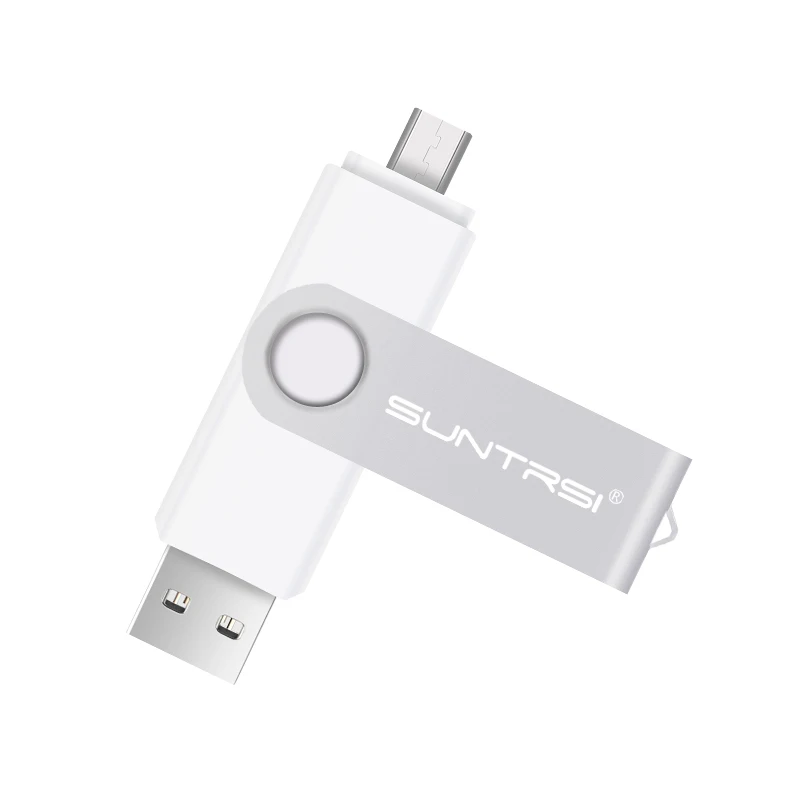 white Suntrsi otg USB флеш-накопитель USB 2,0 флеш-накопитель смартфон 8 ГБ/16 ГБ 32 ГБ/64 Гб Флешка флеш-накопитель USB флешка OTG флеш-накопитель - Цвет: white