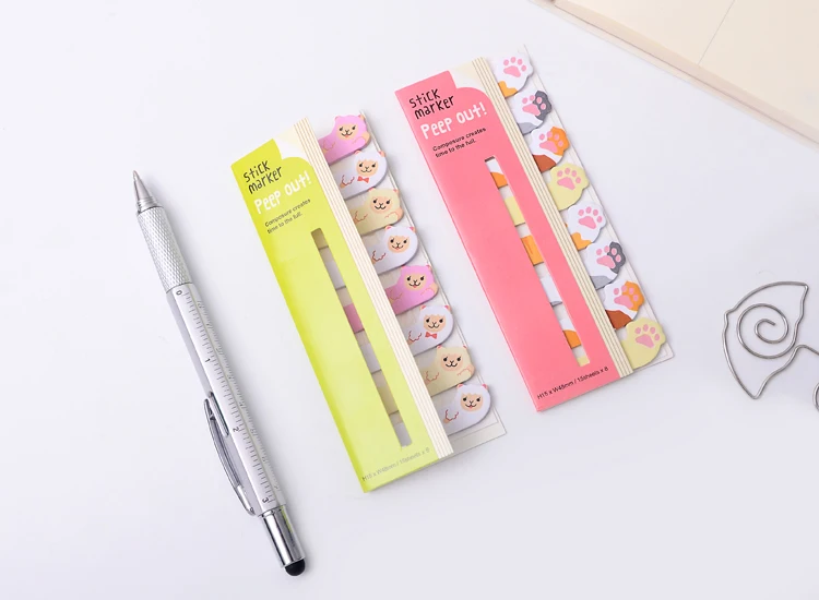 Kawaii Скрапбукинг животные блокнот Наклейки Sticky Notes школьные канцелярские принадлежности блокнот Papeleria Новое поступление