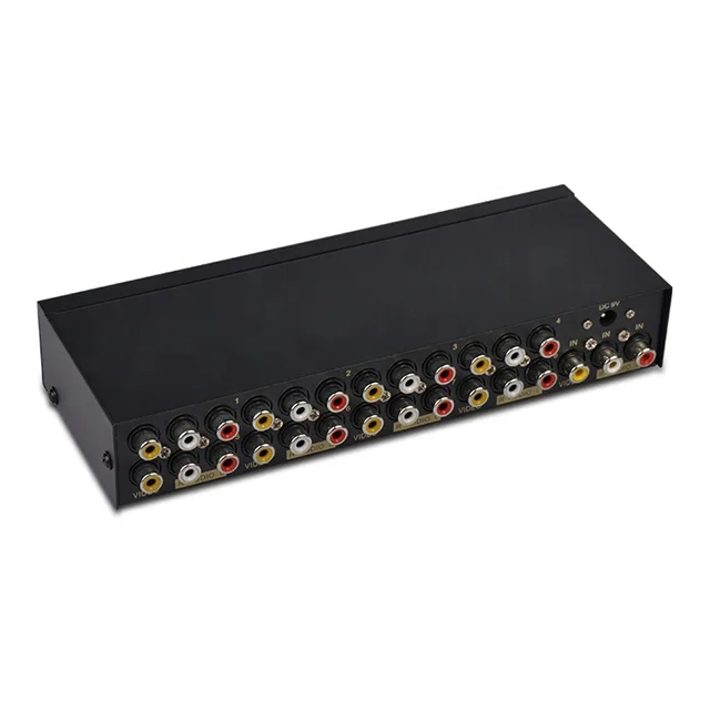 AV сплиттер Композитный RCA 1X8 CVBS видео аудио распределитель