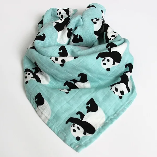 Panda Детские одеяла для новорожденных, супер мягкие банные пеленки для детей, муслиновая ткань из органического хлопка, полотенце для мальчиков и девочек, ежемесячное полотенце - Цвет: Panda