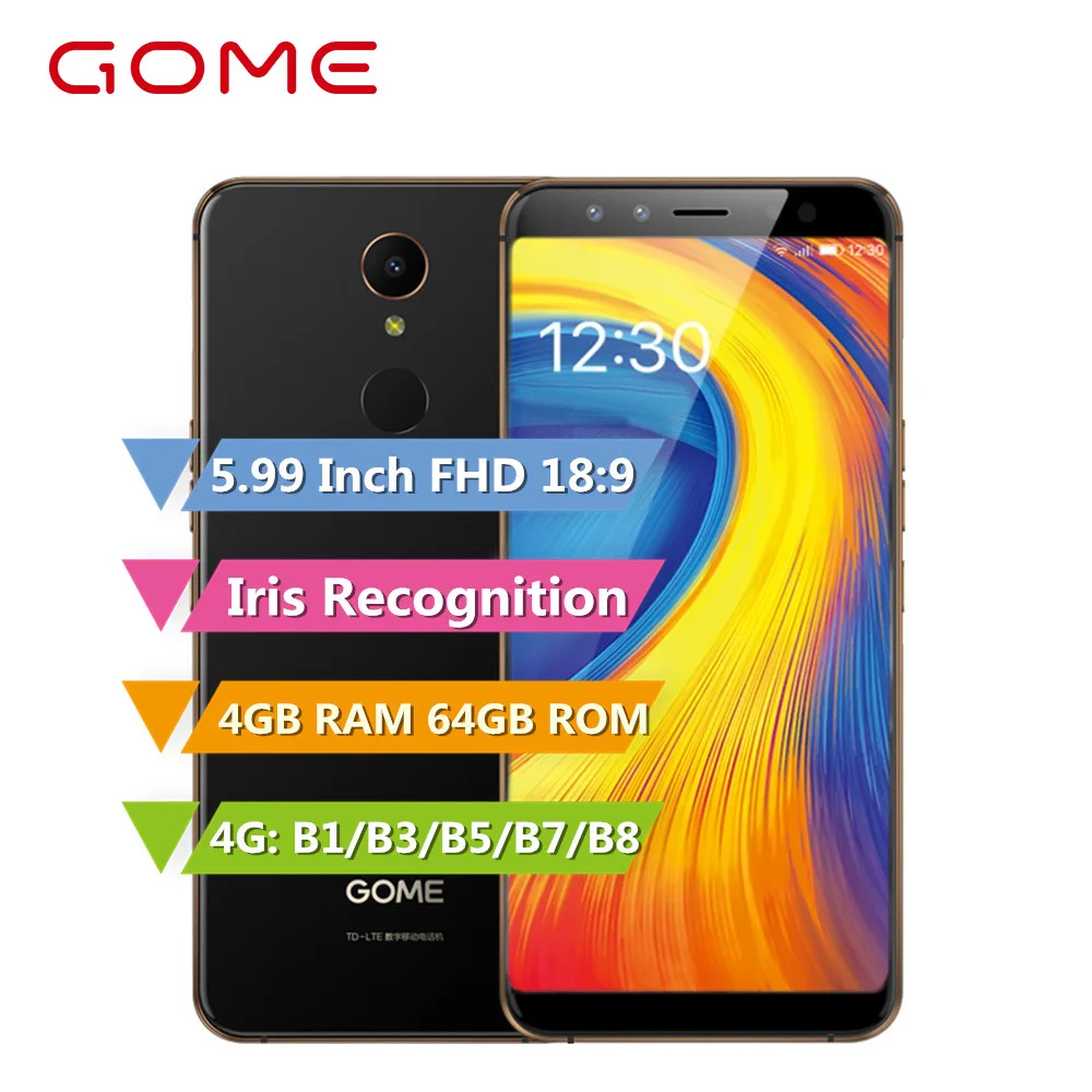 Оригинальный Gome U7 Android 7 1 MTK6757CD Восьмиядерный 4G LTE сотовый телефон 13 МП 4 Гб + 64 3050