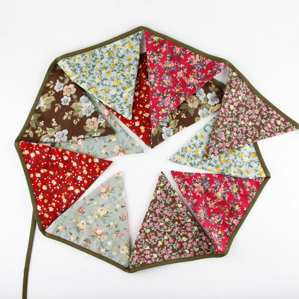 1 шт. 3 2 м Ретро домашний сад хлопок Висячие флаги Свадебные украшения баннеры для