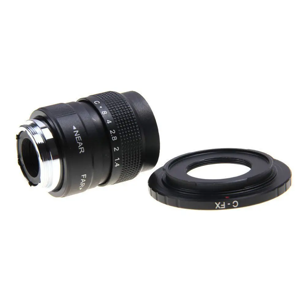 25 мм F1.4 CC TV Movie lens + C Mount to Fuji Fujifilm X-A2 X-A1 X-T1 X-T2 | Электроника