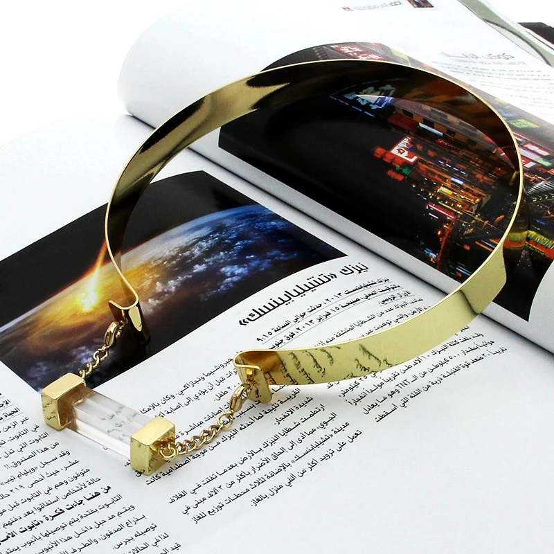 Женское акриловое ожерелье-чокер MANILAI длинное ожерелье из сплава с