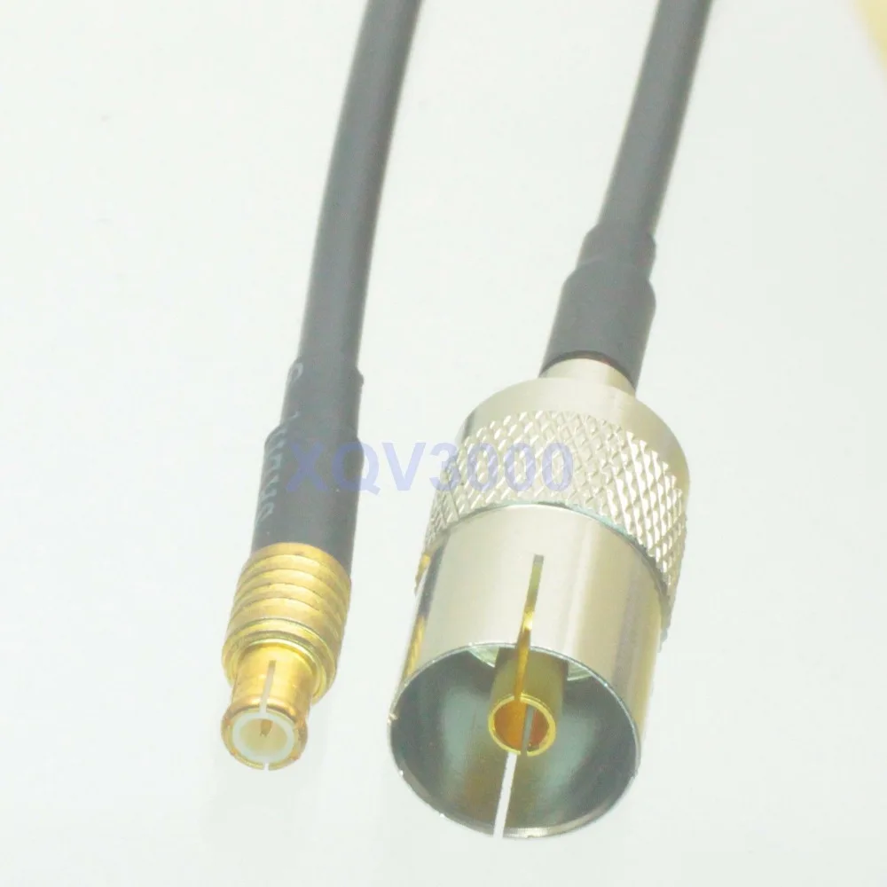 RG174 6 дюймов RF pigtail IEC PAL DVB-T ТВ Женский разъем штырь к MCX Мужской кабель для антенны |