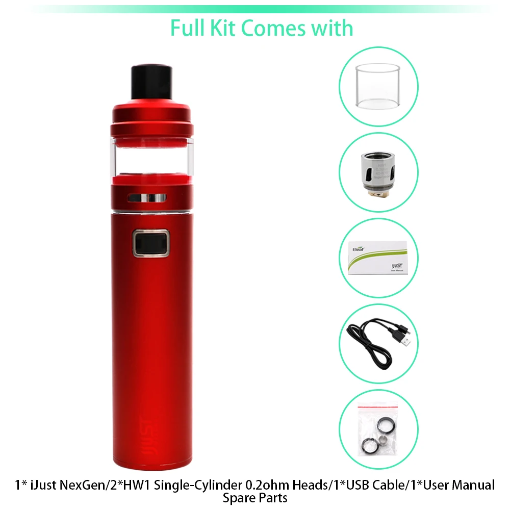 Оригинальный Eleaf iJust nexgen комплект 3000 мАч батарея 2 мл электронная сигарета Vape