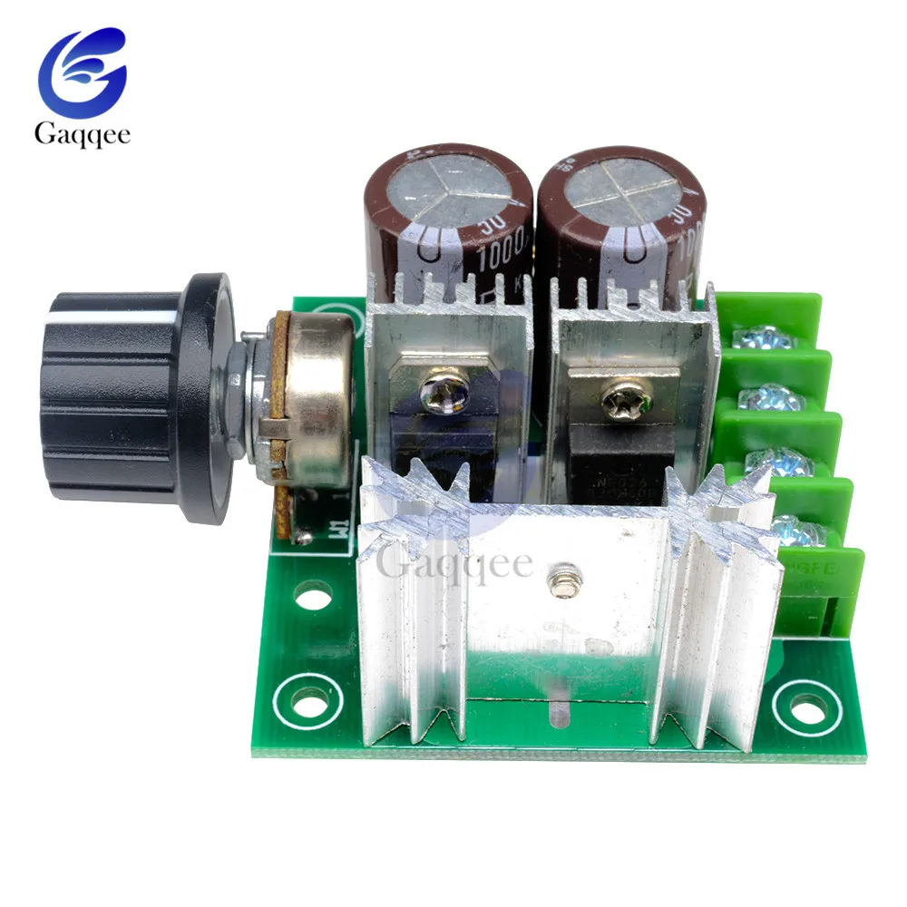 DC 12V 24V 30V 40 13 кГц режимы Auto, PWM двигатель постоянного тока Скорость регулятор управляющий переключатель регулятора скорости 10A с алюминиевой крышкой, 50В 1000 мкФ 0,01-400 W 12 V-40 V
