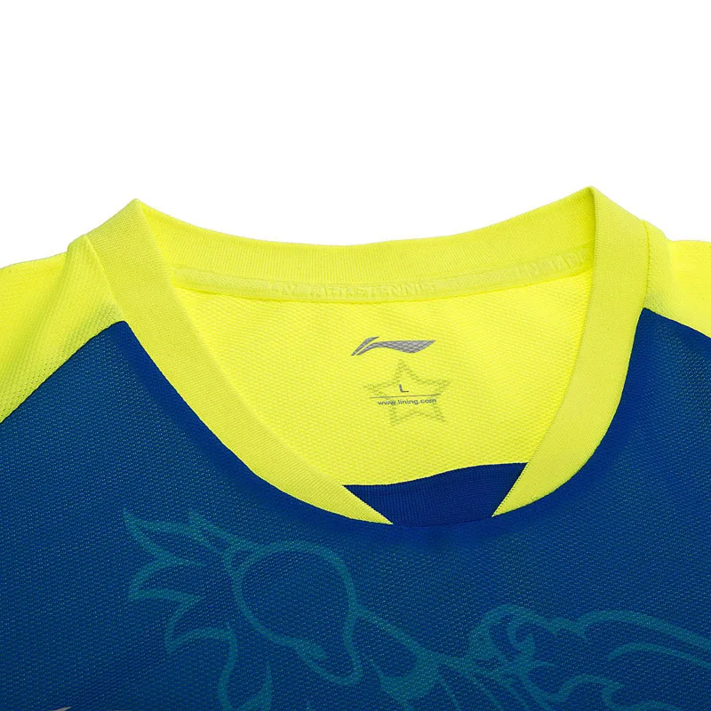 LI Ning Мужская футболка для настольного тенниса национальная команда спонсор