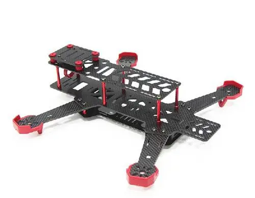 DALRC DL-265 265mm Wheelbase 4-Axle Carbon Fiber Quajavascript:void(0);dcopter Frame with Landing Gear shock-absorber function
