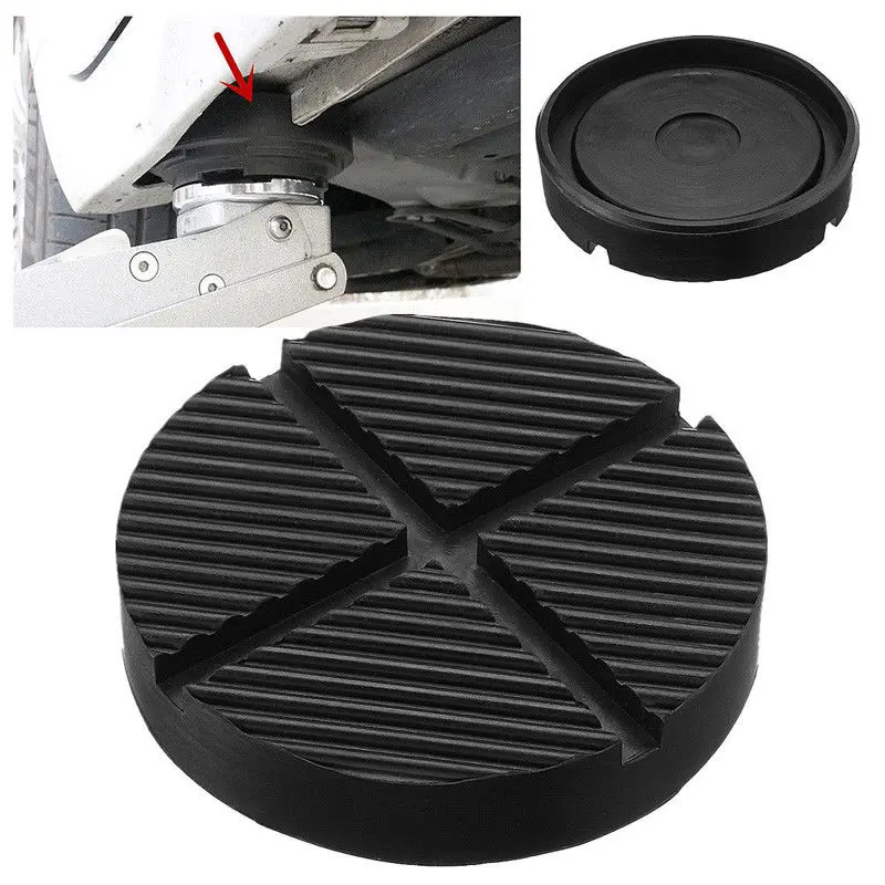 Universal Car Cross Slotted Frame Rail Floor Jack Rubber Pad Adapter for Weld Fits most floor jacks and lifts 12.5*2.6cm |