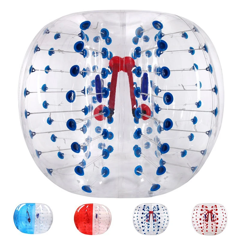 

Diam 1.5m/1.2m Giant Inflatable Human Bumper Bubble Soccer Ball Sumo Suit Blow Up Toy Eco-Friendly PVC Adults Teens Outdoor