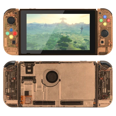 Orange Console housi DIY NS Switch Joycon сменный корпус чехол для nintendo Switch контроллер NS Joy-Con игровая консоль переключатель оболочки кнопки - Цвет: Orange Console housi