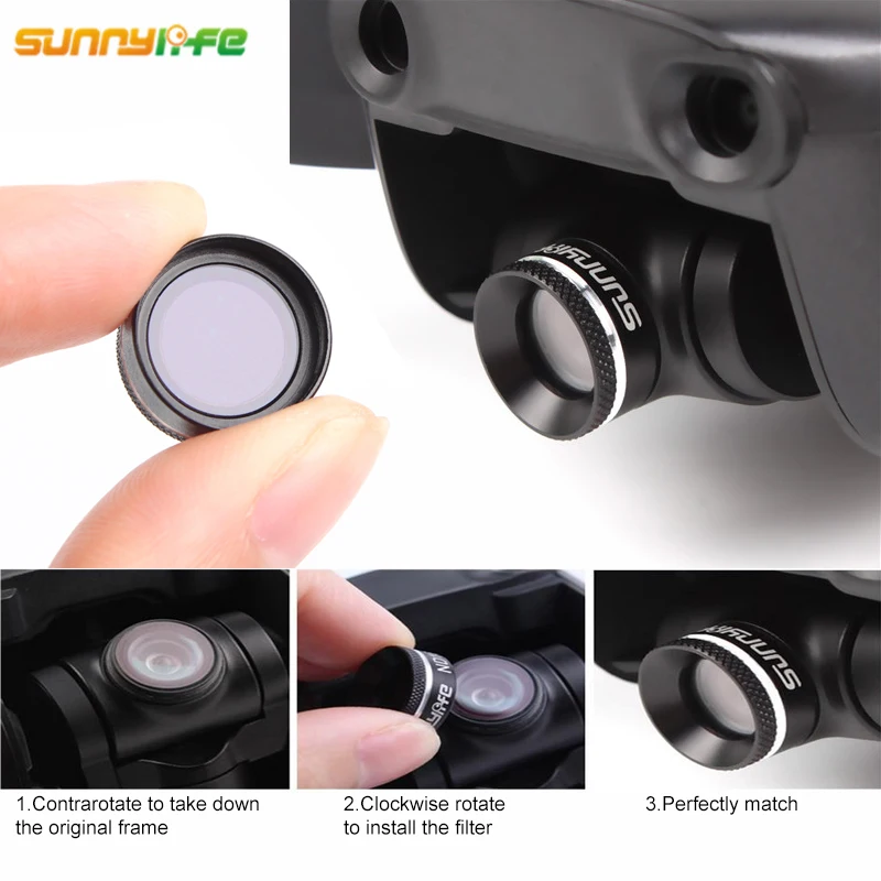 Набор фильтров для камеры DJI Mavic Air Lens Filters UV CPL ND4 ND8 ND16 ND32 набор камера воздушного