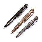 Тактическая ручка для кемпинга, черная портативная тактическая ручка, аварийное военное оружие для самообороны, многофункциональные аварийные инструменты