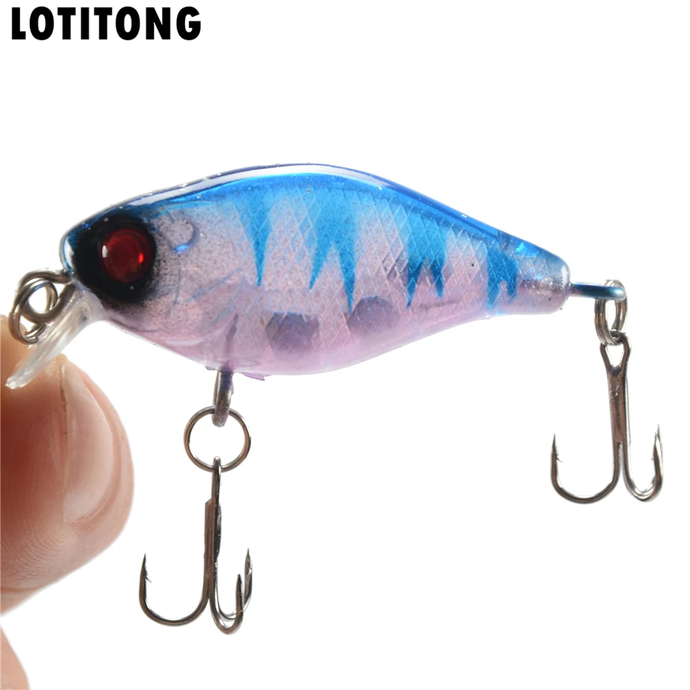 LOTITONG 1pcs Fishing lure bait 4cm / 4.2g Rock chubby Bionic Crank Plastic Bait Tackle | Спорт и развлечения