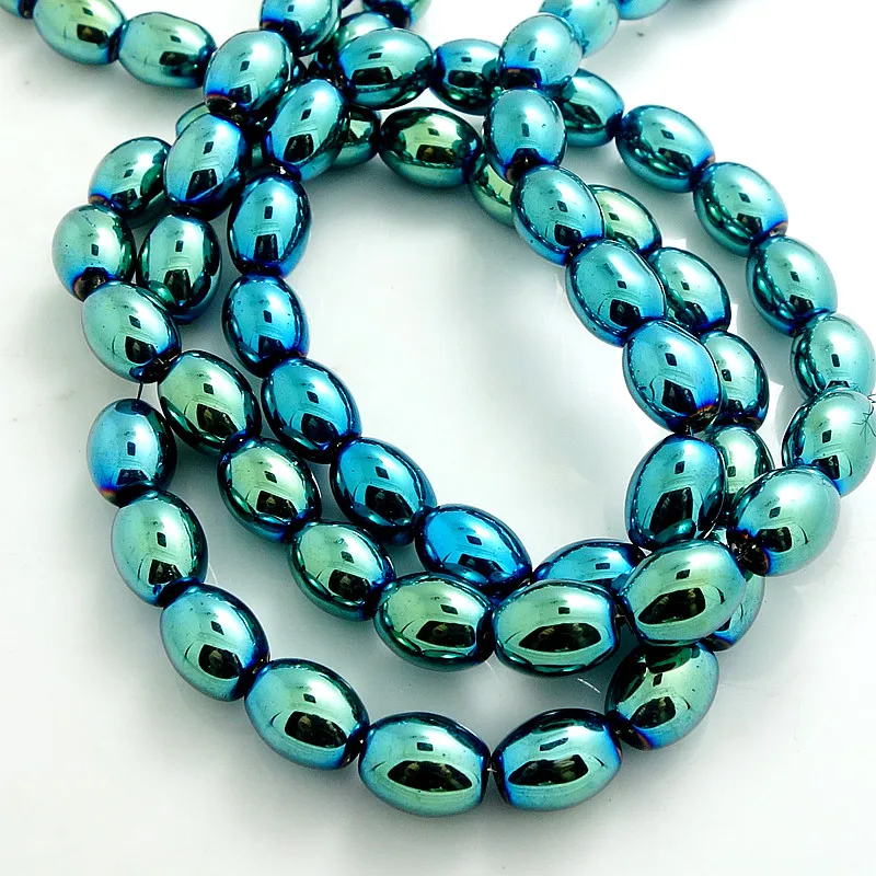 

Fashion 20pcs oval glass crystal jewelry Spacer beads 8x11mm DIY D52