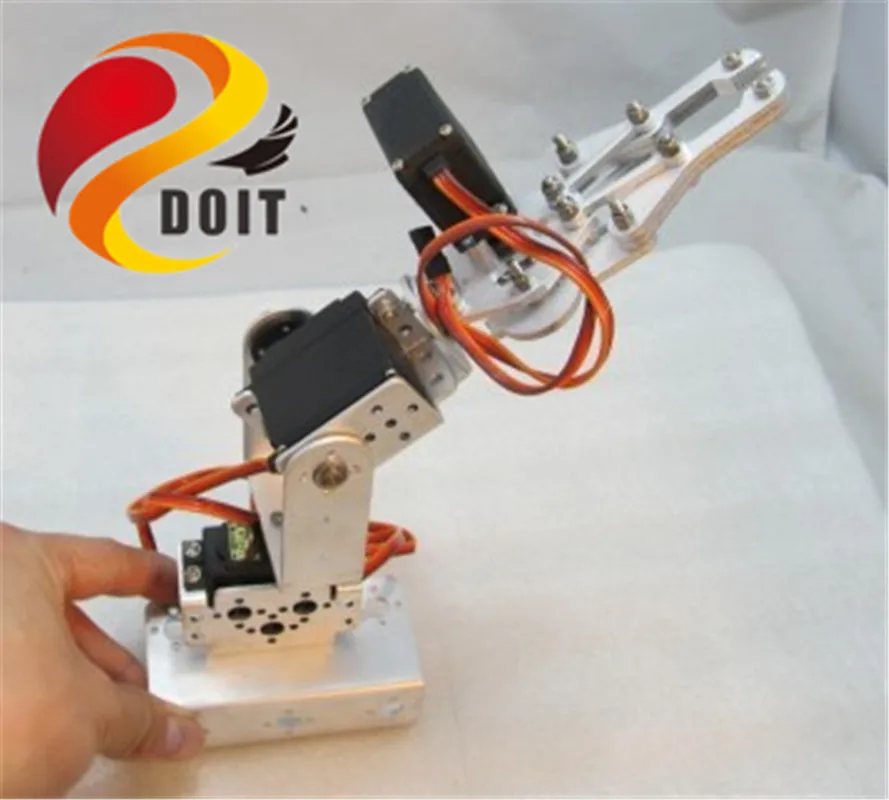 Разобранный металлический робот рычаг SZDOIT 3DOF с захватом 3 осевой сервопривод