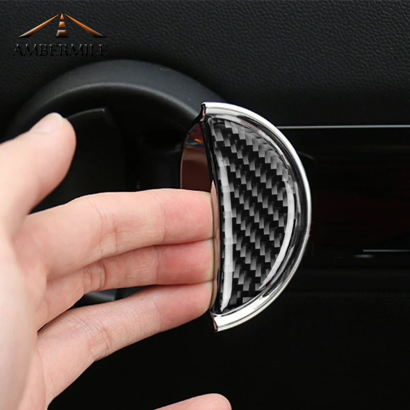 AMBERMILE 4 шт. для Mini Cooper F55 Clubman F54 Countryman F60 аксессуары интерьера из углеродного