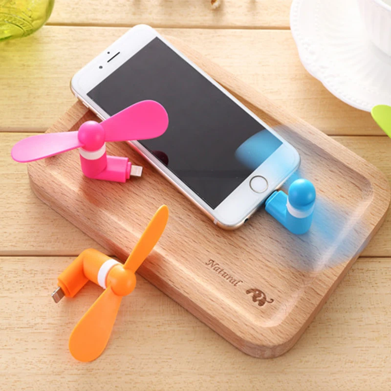 Мини вентилятор USB для мобильного телефона портативный охлаждающий микро iphone 5 6 6S