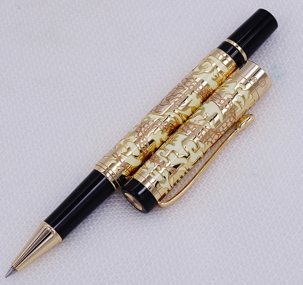 Jinhao 5000 винтажная Роскошная искусственная резьба по текстуре дракона ручка с