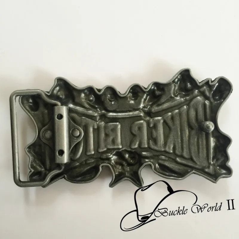 Классический крутой мужской ремень с 3D розами Байкерский металлический пряжкой